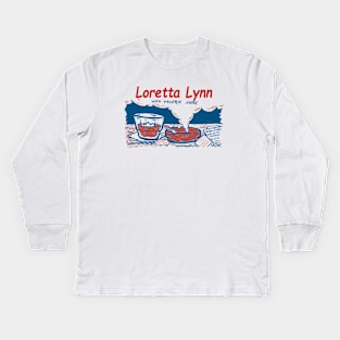 Loretta vintage Kids Long Sleeve T-Shirt